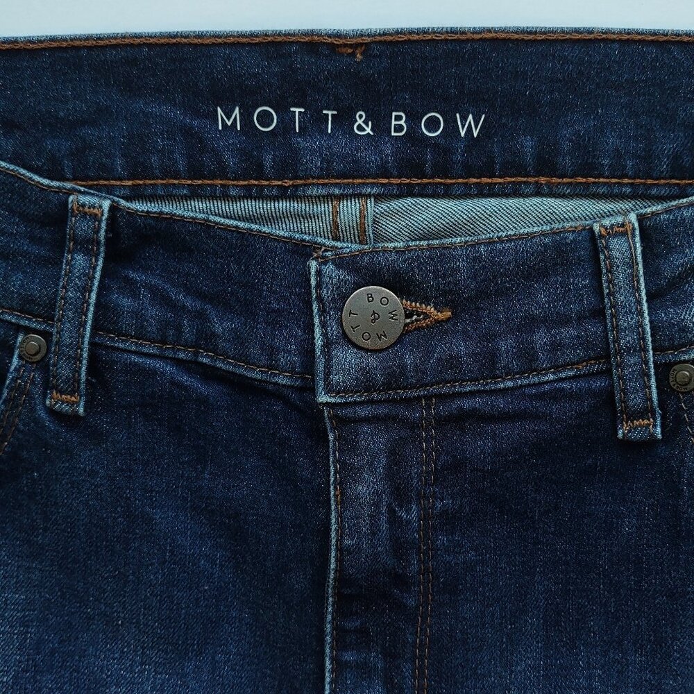 Mott & Bow Ridge Tapered MOM Jeans High Waisted Dark Wash  32 x 28 - Picture 9 of 12